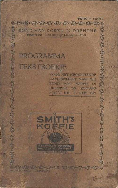 19340701 Programma Zangfeest Gieten