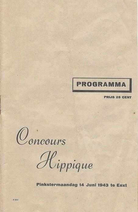 19430614 Programma Concours Hippique Eext