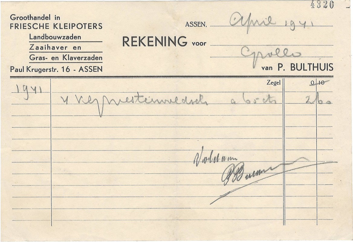194104 Rekening kleipoters NN