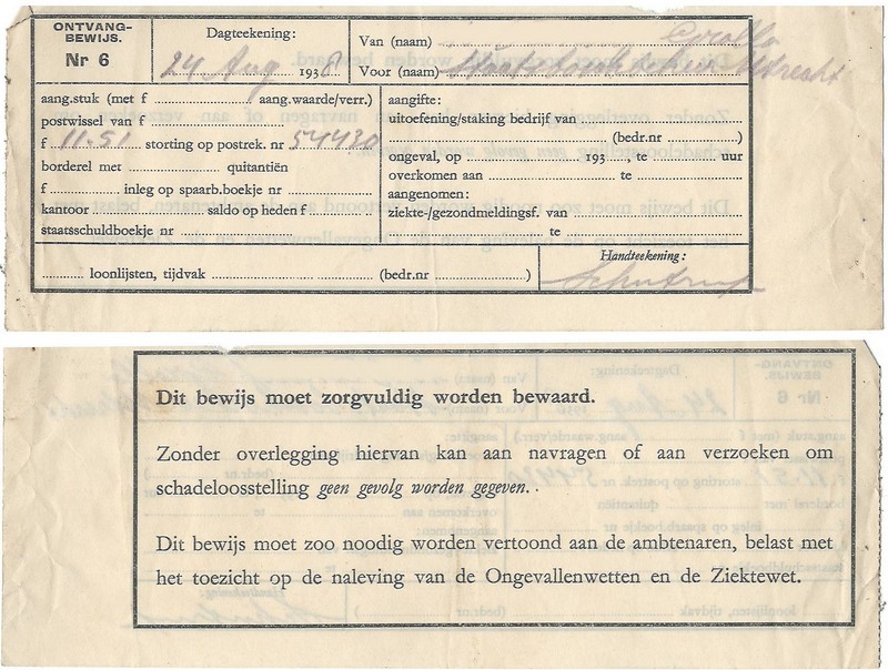 19380824 Ontvangstbewijs Staatsbosbeheer NN