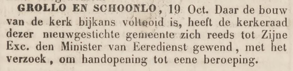 18531022 krant NieuweDrentsecourant kerk vacature