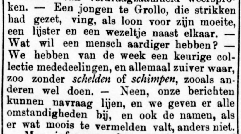 18981029 krant De Graafschap bode gekheid
