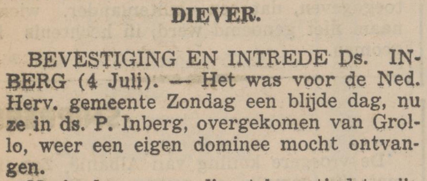 19390704 krant PDAC Ds Inberg vertrekt